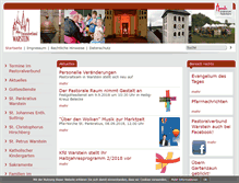 Tablet Screenshot of pastoralverbund-warstein.de